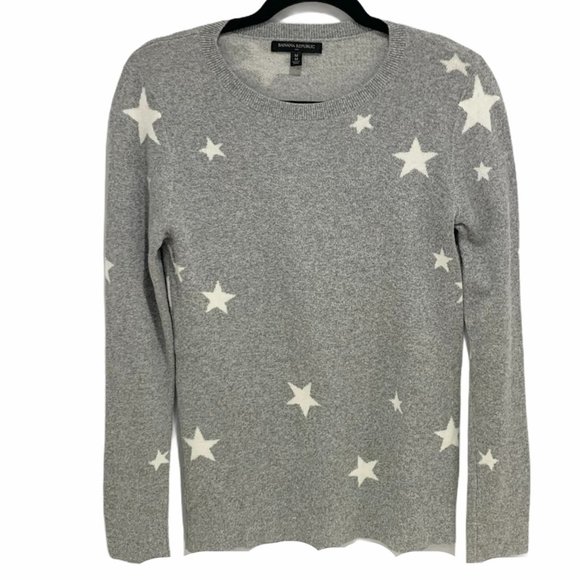 Banana Republic Sweaters - Banana Republic Star Printed Crewneck Sweater Med